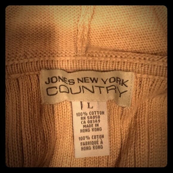 Hooded Chamois Colored Cardigan - Picture 2 of 7